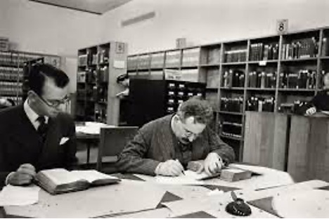 Figure 1 – Walter Benjamin à la Bibliothèque nationale, Paris, 1937, Gisèle Freund