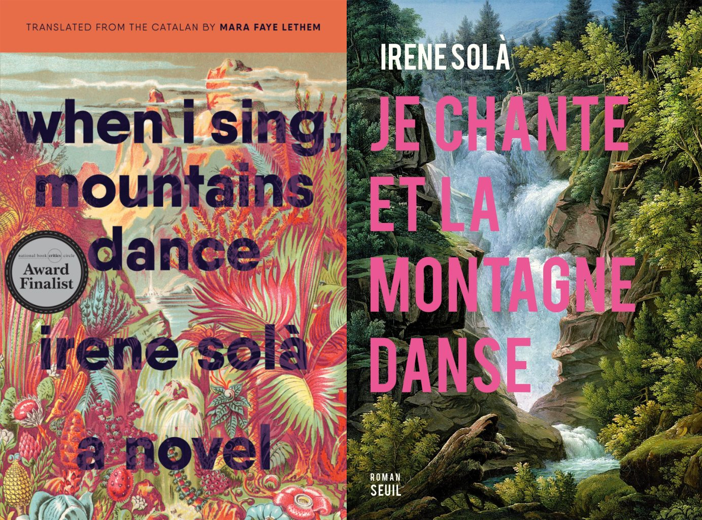 Couvertures anglaise et française du livre