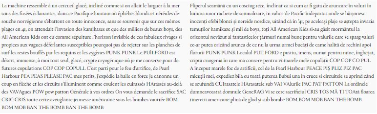 Tableau comparatif