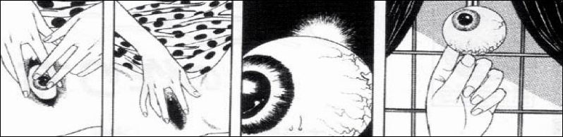 Playing with the eyeball / Source: Recette de la soupe au caca